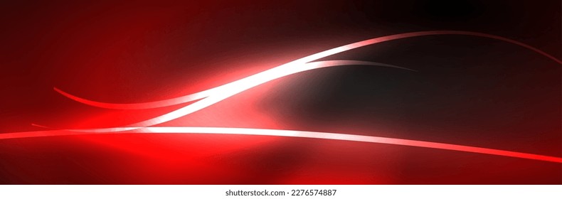 Blue neon glowing lines, magic energy space light concept, abstract background wallpaper design