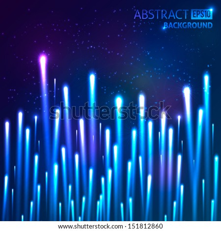 Blue neon going up vector lights Stock photo © 