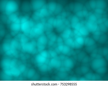 Blue Neon Lights Background. Background of Circles. Christmas Lights Concept for Your Design, Decoration, Postcards and Posters.