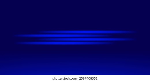 Blue neon long line glowing. vector ilustration  eps 10.