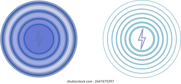 Blue neon radar waves scan invisible digital airspace.
Wi-Fi pulses ripple with precise symmetrical motion lines. Sound beam glows in futuristic scanning sonar loop. Digital signals flow 