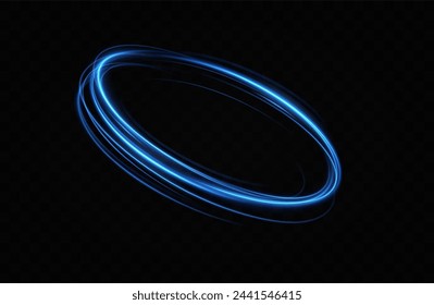 	
Anillo de neón azul. Círculo brillante. Efecto Resplandor. Marco de luz redondo. líneas de luz abstractas de movimiento y velocidadLíneas de luz abstractas de movimiento y velocidad. elipse azul claro.