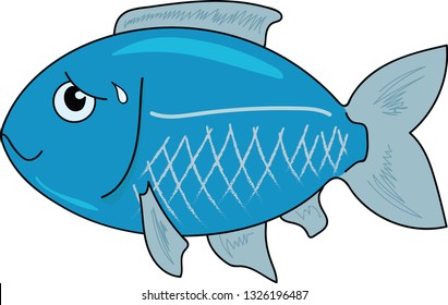 Blue Nervous Fish