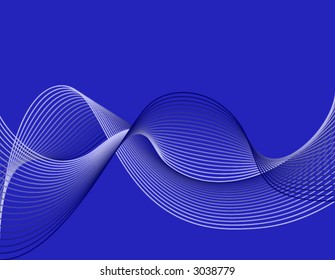 Blue Netted Abstract (vector)