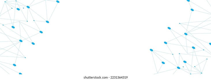 Blue network. Abstract connection on white background. Network technology background with dots and lines for desktop. Ai background. Modern abstract concept. Line background, network technology
