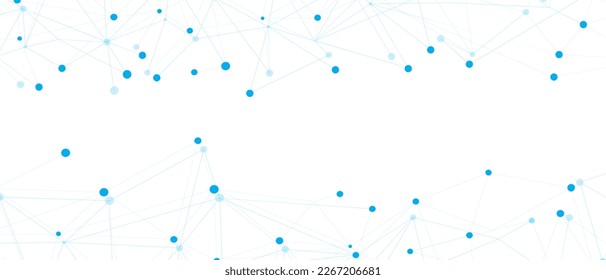 Red azul. Conexión abstracta sobre fondo blanco. Fondo de tecnología de red con puntos y líneas para escritorio. Fondo del sistema Ai. Concepto abstracto. Fondo de línea, tecnología de red