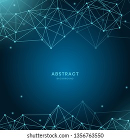 Blue neural texture abstract vector