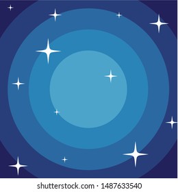 Blue Night Background. Blue Gradient