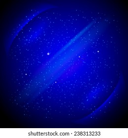 Blue night sky