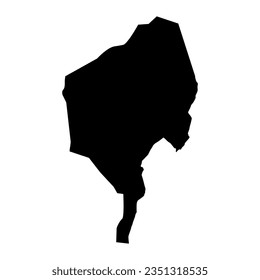 Mapa del estado del Nilo Azul, división administrativa del Sudán. Ilustración vectorial.