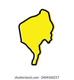 Blue Nile state of Sudan vector map illustration.