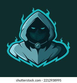 Blue Ninja Gaming Logo Vector 