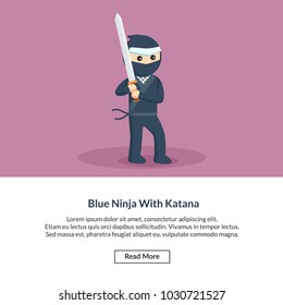 Blue Ninja With Katana Job Information