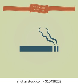 Blue No smoking sign 
