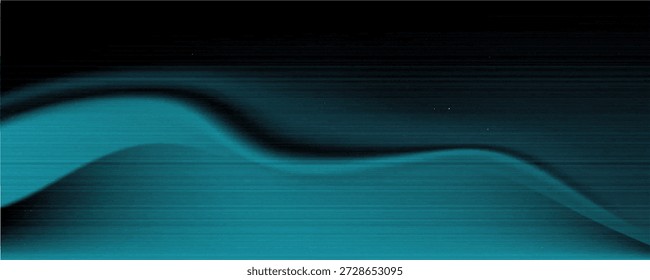 Fondo de gradiente de ruido azul, textura oscura granulada, diseño de Anuncio retro con espacio de copia, Vector de fondo.