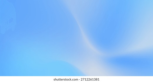Blue noise gradient background. Navy grainy texture gradation cover. Modern Christmas soft cold transition. Fresh banner template. Horizontal blur cover. Water surface pattern.Vector Eps 10