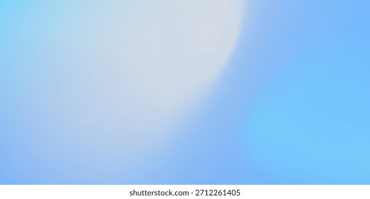 Blue noise gradient background. Navy grainy texture gradation cover. Modern Christmas soft cold transition. Fresh banner template. Horizontal blur cover. Water surface pattern.Vector Eps 10