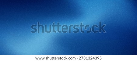 Blue noise gradient background. Navy grainy texture gradation cover. Christmas soft cold transition. Fresh banner template.