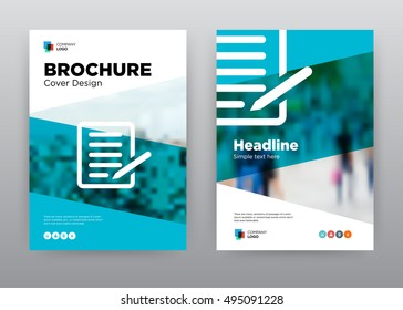 Blue Note To Do List Economy Minimalist Trend Business Corporate roll up annual report brochure flyer design template stock vector, Leaflet abstract flat background, layout A4 size, EPS, 2016, booklet