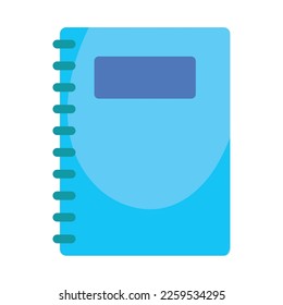 blaues Notebook-Schulangebotssymbol