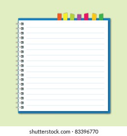 Blue Notebook vector