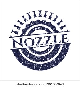 Blue Nozzle distressed rubber texture