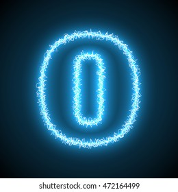 Blue number zero of electric discharge