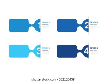 blue numbered option background