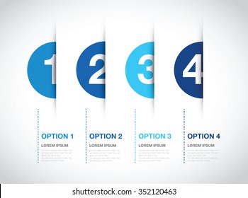 Blue Numbered Option Background