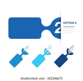 blue numbered option background