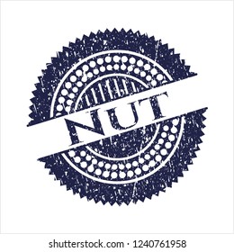 Blue Nut rubber grunge texture seal
