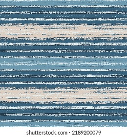 Blue and Oat Mottled Textured Striped Pattern