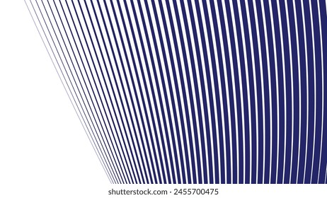 Imagen de Vector de fondo de líneas curvas oblicuas azules para el fondo o la presentación