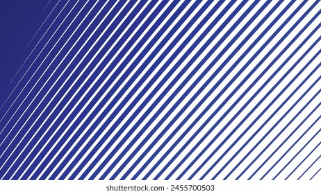 Blue oblique curved lines background vector image for backdrop or presentation