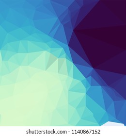 blue ocean abstraction sea waves, triangulation pattern