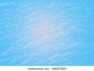 blue ocean background vector with glow wave pattern design, sea illustration