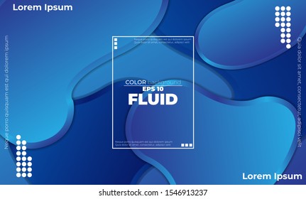 Blue Ocean color Abstract fluid liquid shape Background. Suitable For  For Wallpaper, Banner, Background, Card, Book Illustration, flyer, persentation, gift card,  Poster on wall,  landing page, cover