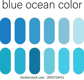 blue ocean color palette for your art