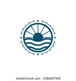 Blue Ocean Logo Design Template.