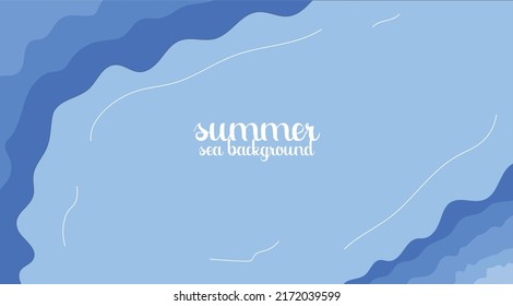 blue ocean summer background for banner