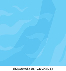 Blue Ocean Summer Background for Social Media Template Design