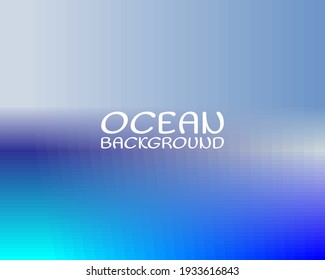 blue ocean view with bokeh lighting, very suitable for magazine poster covers and other covers