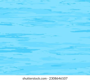 Blue Ocean Water Background. Abstract natural background with different shades of blue. The texture of the water. Reflection Surface of the Water. Vector illustration