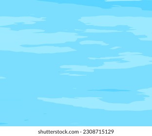 Fondo del Agua del Océano Azul. Resumen de fondo natural con diferentes tonos azules. La textura del agua. Superficie reflectante del agua. Ilustración del vector