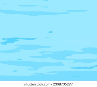Blue Ocean Water Background. Abstract natural background with different shades of blue. The texture of the water. Reflection Surface of the Water. Vector illustration