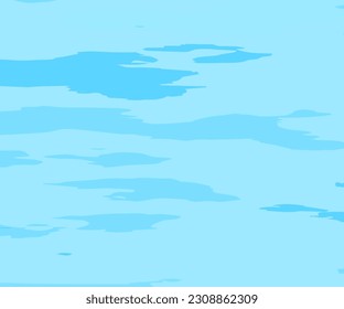 Blue Ocean Water Background. Abstract natural background with different shades of blue. The texture of the water. Reflection Surface of the Water. Vector illustration