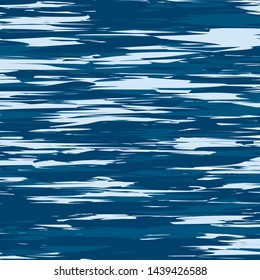 Blue Ocean Water Background, Sea Wavy Nautical and Marine Kids Texture, Reflection Surface of the Water, Yachting 