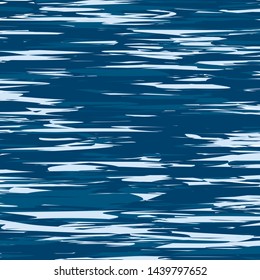 Blue Ocean Water Background, Sea Wavy Nautical and Marine Kids Texture, Reflection Surface of the Water, Yachting 