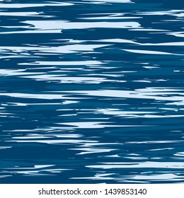 Blue Ocean Water Background, Sea Wavy Nautical and Marine Kids Texture, Reflection Surface of the Water, Yachting 