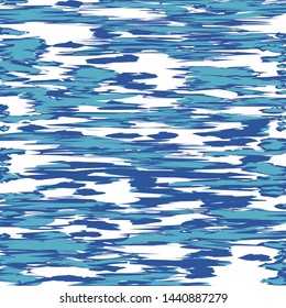 Blue Ocean Water Background, Sea Wavy Nautical and Marine Kids Texture, Reflection Surface of the Water, Yachting 